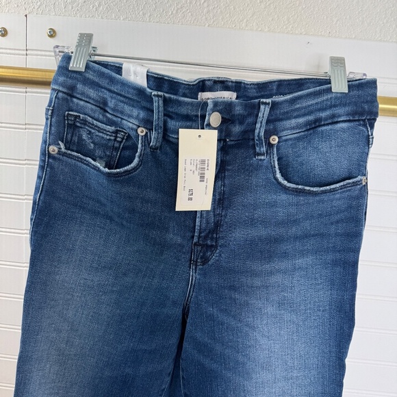 NEW Good American Good Legs Crop Mini Boot Size 8 - Picture 2 of 11